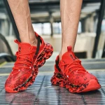 2021 Men lightweight blade running shoes shockproof breathable male sneakers height increase walking Gym shoes mesh Casual shoes
