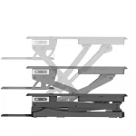2021 New Arrival Round Edge Wood Top Control Panel USB Port Portable Folding Table Stand Computer Desk