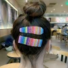2021 Sequins Cute Rainbow Colorful Rhinestone Hair Barrette Hairclip Hairpin Hairgrips Accessory Bobby Pins Claw Clip Girl Kid