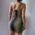 Import 2022 Cut Out Push Up Bodysuit Asymmetrical Hoodie Solid Bodycon Girls Dress One Shoulder Dress Bodycon from China