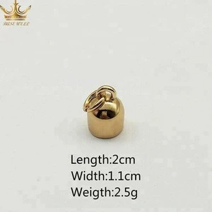 20mm bell metal drawstring cord end garment accessory stopper