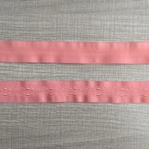 20mm fashion design fold over band custom nylon fold over elastic