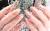 Import 24pcs/box reusable designed round false nail tips soft gel nail tips glitter flower designed nail slice from China