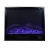 Import 28" Black Flat Wall Mounted Electric Fireplace, No Heat, Colored LED Light, Glass, Dimmer with Remote from China
