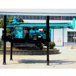 280m diesel driven hydraulic ground water wells drilling machine portable