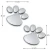 Import 2PCS Car Sticker Cool Design Paw 3D Animal Dog Cat Bear Foot Prints Footprint Decal Car Stickers Auto Accessories from China