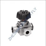 2" EPDM+PTFE Sanitary Diaphragm Valve With Pneumatic Tri Clamp Stainless Steel 316L Pneumatic Diaphragm Control Valve