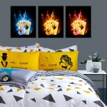 3 Pieces Modern Painting Canvas Prints Wall Art Queen Poker Print On Canvas Giclee Artwork For Wall Decor