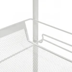 3- Tire Metal Rolling Utility Cart Heavy Duty Mobile Storage Organizer