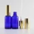 Import 30ml blue glass perfume essential oil perfume glass bottle from China