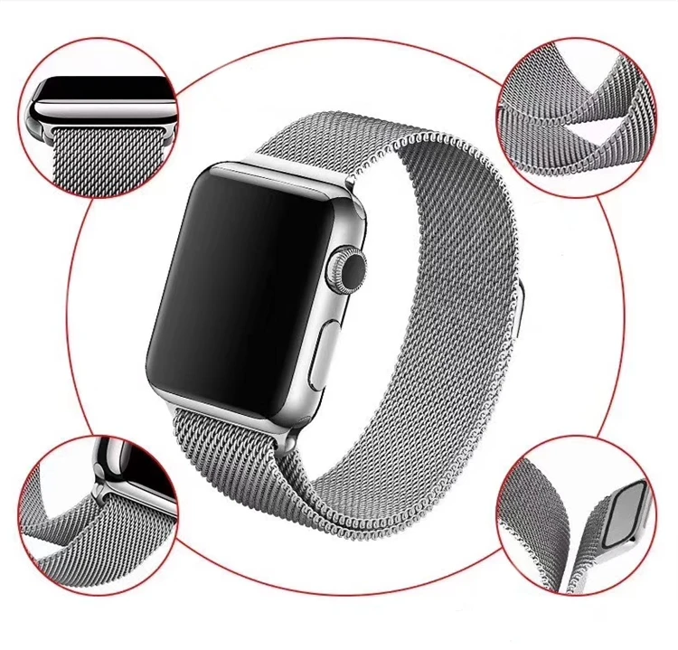 32 Styles Stainless Steel Watch Band for Apple Watch Magnetic Milanese Loop Wristbands Watch Strap for iWatch Series 1 2 3 4