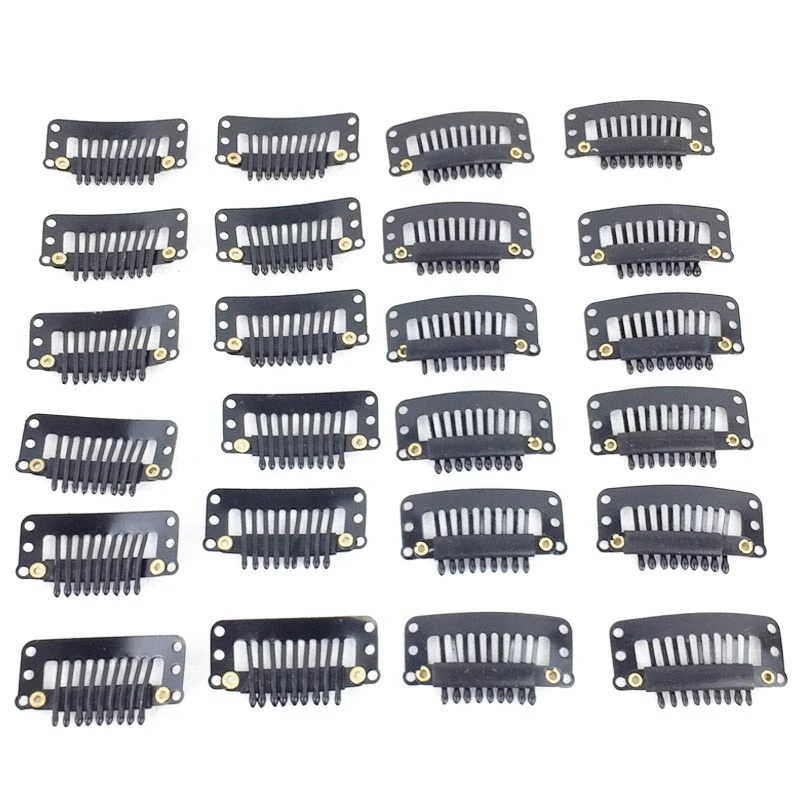 3.2CM U-shape Small Metal Clips 6 Teeth Combs Clips Hair Wig Clips For Human Hair Extensions DIY
