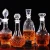 Import 350ml 500ml 750ml vodka brandy liquor glass bottle with glass stopper from China