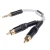 Import 3.5mm stereo  Male  to  Rca   Audio Video   Cable  wires  2020 New Upgrade from China