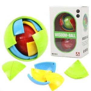 3D Wisdom Ball Cube Brain Teaser Game Training Logical Puzzle Kids Intelligence Educational toys