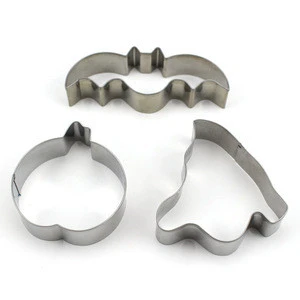 3pcs different sizes different shape stainless steel cookie cutter