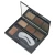 Import 4 Color Eyebrow Shaping Powder Wax Palette With Double End Brush Brow Stencils Brow Makeup Kit from China