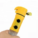 4-in-1 Emergency Tool Auto Car Safety Escape Hammer Seat Belt Cutter Flashing Beacon Alarm Siren LED Flashlight