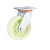 Import 4 inch 5 inch rigid metal fork with swivel top plate white nylon or PP caster wheels from China