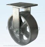 5 Inch Furniture Leg Wheel, Heavy Duty Cast Iron Hardware Caster