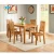 Import 5 piece decoration Wooden Dine Room Table And Chair Set from China