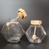 500 Gram Honey Jar Glass Hexagon Food Grade Glass Storage Jar