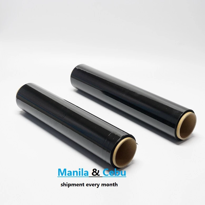 500*500*20 direct factory for Philippines market of clear and black stretch film
