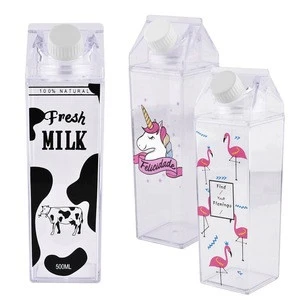500ml BPA Free Milk Carton Water Bottle