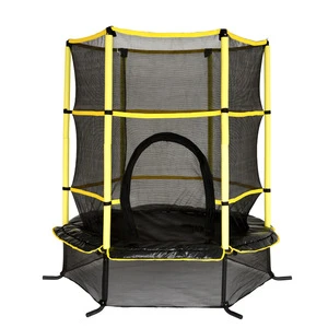 55inch kids mini round trampoline with safety enclosure for sale
