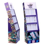 6 Cells Corrugated Lliterature Display Stands For Magazine/DVD/CD