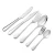 Import 6 Pieces Dinnerware Set Customized Logo Stainless Steel Metal Luxury Fork Spoon Cutlery Set With Gift Box from China