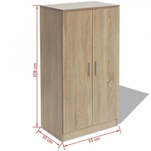 6 Tier Large Capacity Shoe Cabinet Rack Wooden Shoe Cabinet