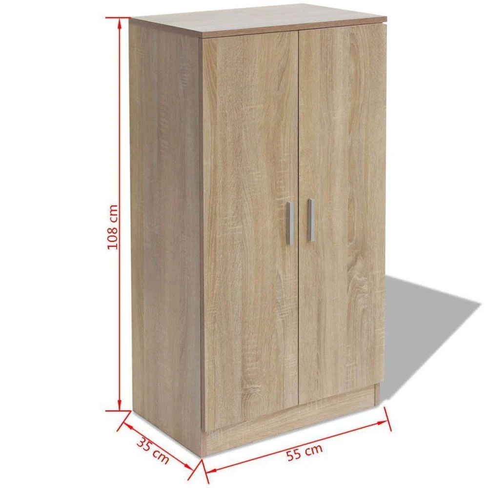 6 Tier Large Capacity Shoe Cabinet Rack Wooden Shoe Cabinet