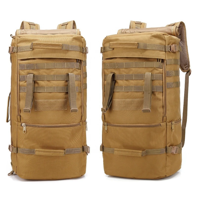 60L Men Women Backpack Tactical Travel Bag Hand Luggage Shoulder Bag Daypack Rucksack Camping Hiking Fishing Bag Schoolbag
