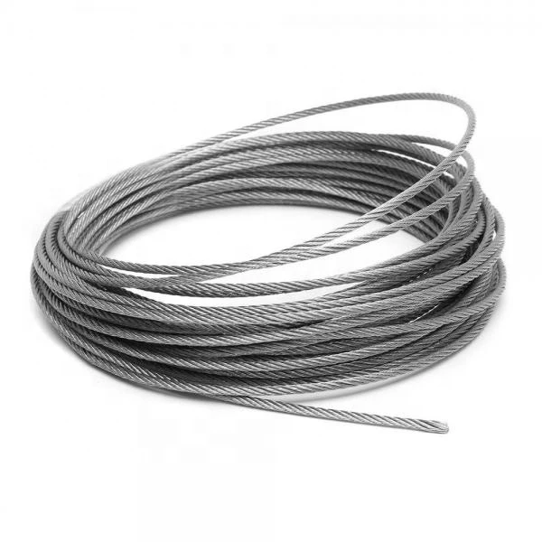 7x37 20mm Membrane Structure Plastic Coated Galvanized Steel Wire Rope Cable