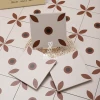 8 inch High Quality Guangdong Handmade Ceramic Tiles  Flower Design Tiles Floor Ceramic