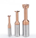 8mm  Shank T Type Grooving Milling Cutter Overall Alloy Steel Slotting Router Bits CNC Tool Endmill