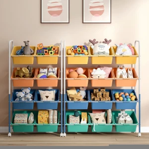 9 boxes Childrens toy storage rack sorting cabinet babys toy shelf storage rack