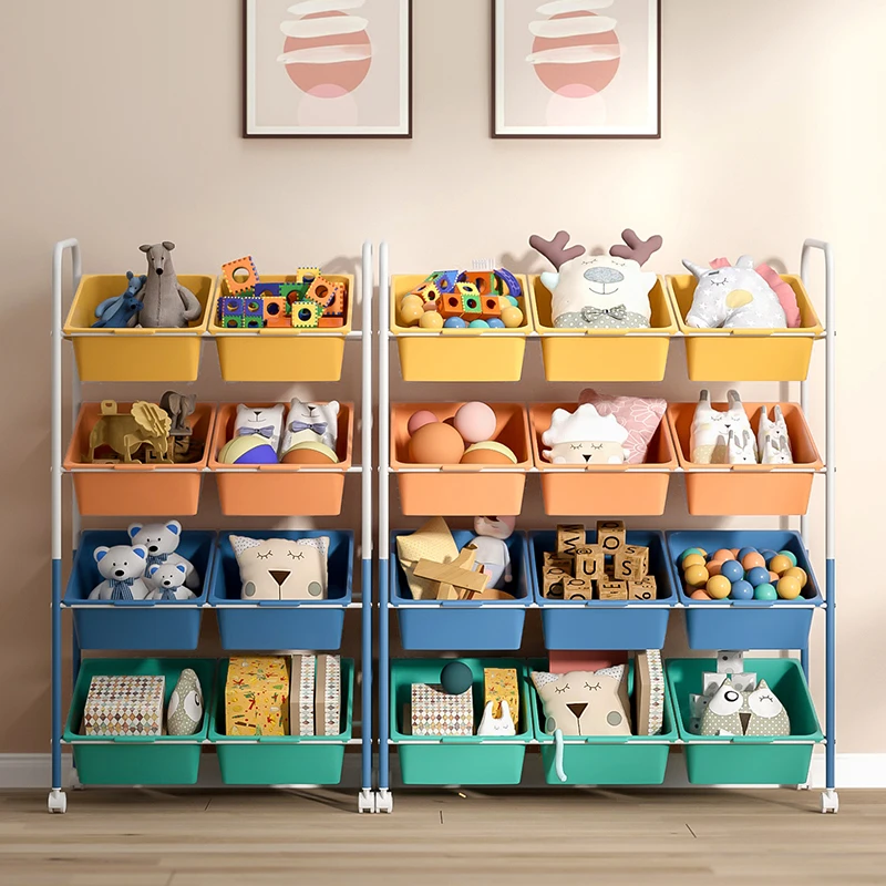 9 boxes Childrens toy storage rack sorting cabinet babys toy shelf storage rack