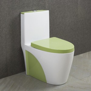 9168 China manufacturer cheap black toilets colored one piece toilet bowl