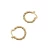 Import 925 sterling silver 18K gold plated  charm hoop earrings for women from China