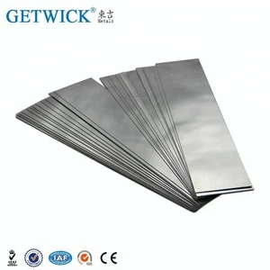 99.95% polished pure 2mm Tungsten plates wolfram metal sheet price per kg
