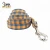 Import A tie dog collar orange and blue plaid cotton adjustable leash pet collar leash from China