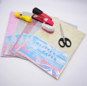 A4 sparkle glitter cardstock paper for custom paper crafts