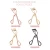 Import ABS non-slip handle stainless steel With Cap Lash Lift Brush Guide Pink Applicator Eyelash Curler from China
