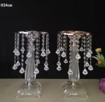 Acrylic Crystal Wedding Flower Ball Holder  Table Centerpiece Vase Stand Crystal Candlestick Wedding Decoration