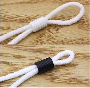 Adjustment Anti Slip Elastic Cord Lock Rope  Elastic Rope Earloop Buckles Silicone Cord Stopper For Face Protection Band