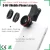 Import Advanced quality camera lens set 3 lenses in one combo 198 degree ultra fisheye lens 0.63x wide-angle dslr macro 15x lens from China