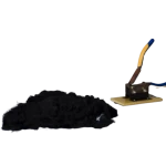 Alkali reduction super black polyester figured island fiber