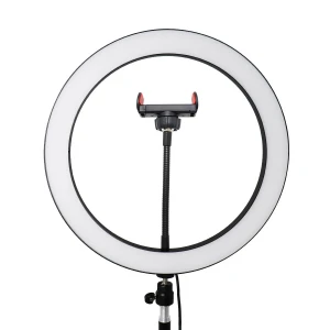 Aluminum Back Shell 12 Inch Camera Lighting Accessories LED Ring Fill Light With 2.1 Meters Tripod